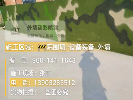 顺义 迷彩漆喷涂价格（按平方米计费）